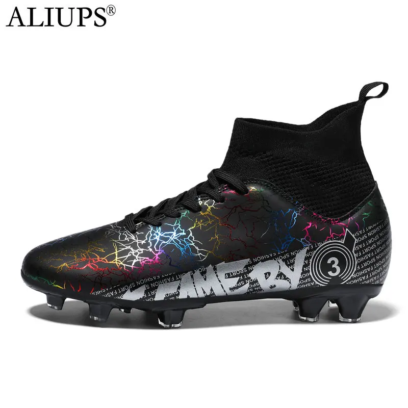 

ALIUPS Size 31-48 Professional Football Boots Kids Men Soccer Shoes Sneakers Cleats Futsal Football Shoes for Boys Girl
