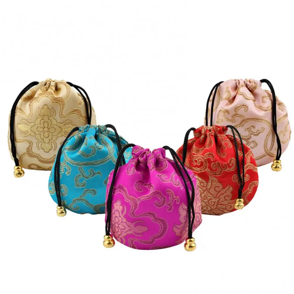

Embroidery Cloud Pattern Sachet Lucky Bag Beads Drawstring Jewelry Storage Pouch Creative Drawstring Bag Wedding Favors Gift