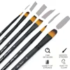 6pcs Acrylic Paint Brushes Set Different Nylon Tips for Acrylic Oil Watercolor Gouache Artist Professional Painting Kits 4
