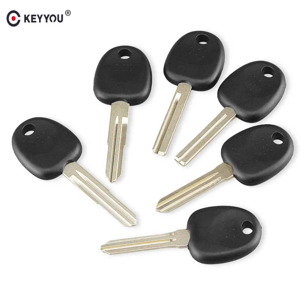 

KEYYOU 10X Blank Car Transponder Key Shell For Hyundai Accent Sonata NF Accent Coupe Getz H-1 Lavita TiburonTucson Verna