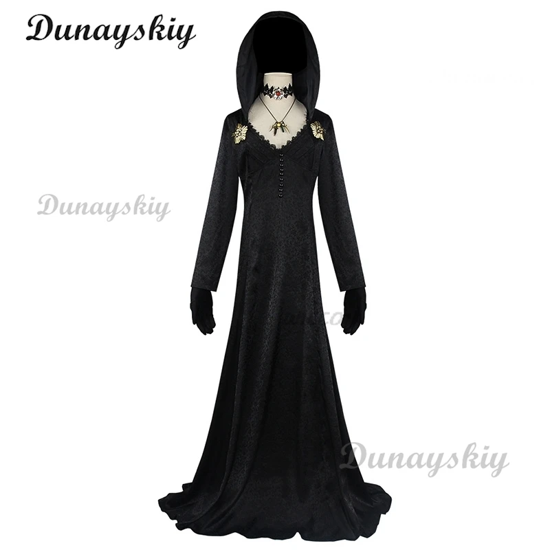 Gioco Resident Village Outfit Daniela Vampire Halloween Costume Horror Cosplay Gown Women Spaventoso Carnival Dress Gioco Gotico Evil 8