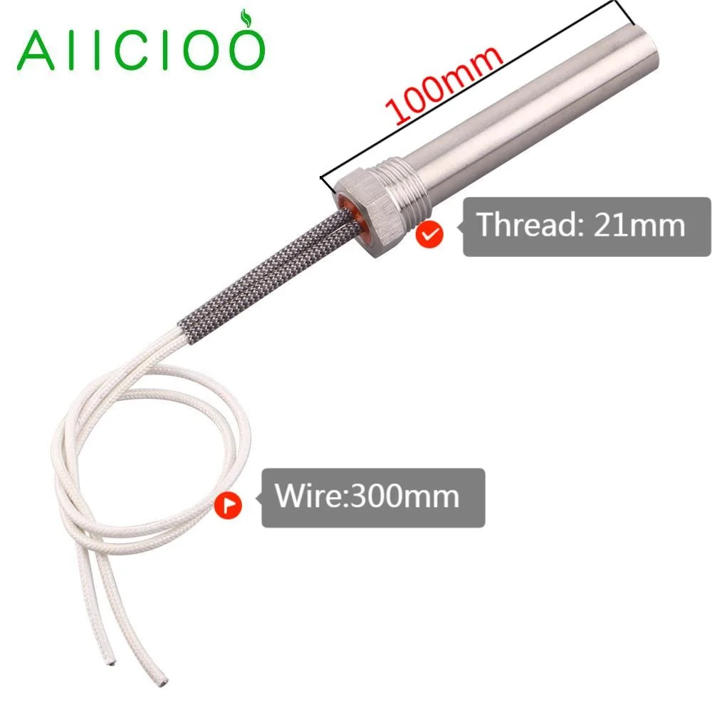 1/2" Cartridge Heating Element 12V 24V Electric Immersion Resistance Heater for Water 100mm Cartridge Heaters