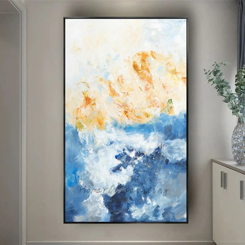 

Nordic Style Abstract Oil Painting On Canvas Pure Handmade Trim Home Wall Decor Art Pictures For Living Room Porch Panel Artwork