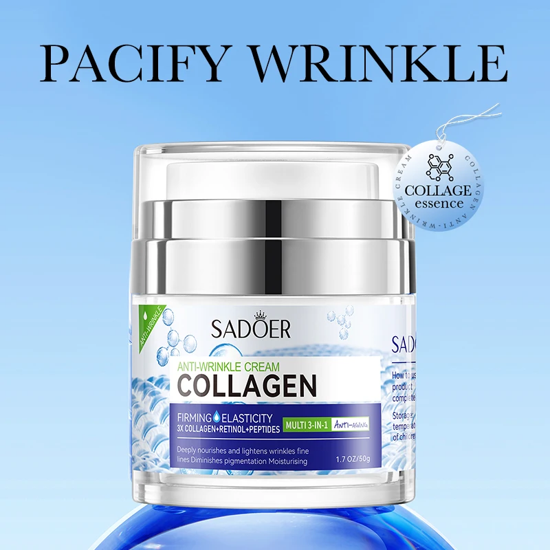 Collagen Face cream Moisturizing Anti-wrinkle nourishing Fade fine lines Smooth firm the skin Facial skin care