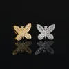 1PC Iced Out CZ Dainty Hoop Earrings for Women Ear Piercing Cartilage Butterfly Helix Daith Conch Tragus Stud Piercing Jewelry 5