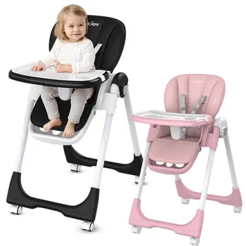 Foldable Adjustable Baby High Chair 1