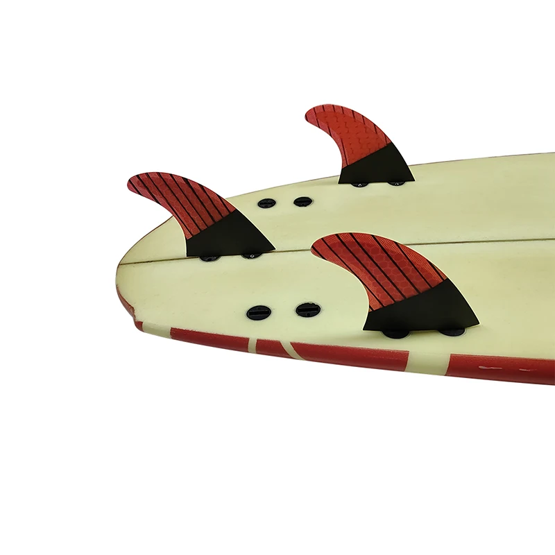 Description Picture 6 of itemM Surfboard Fins UPSURF FCS 1 Fins G5 3pcs Surf Fins Fiberglass Carbon Fins Double Tabs New Surfing Stabilizer
