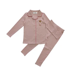 Summer Fashion Kids PJs - Comfortable & Stretchy Home Clothes for Girls and Boys (Girl pink set)
