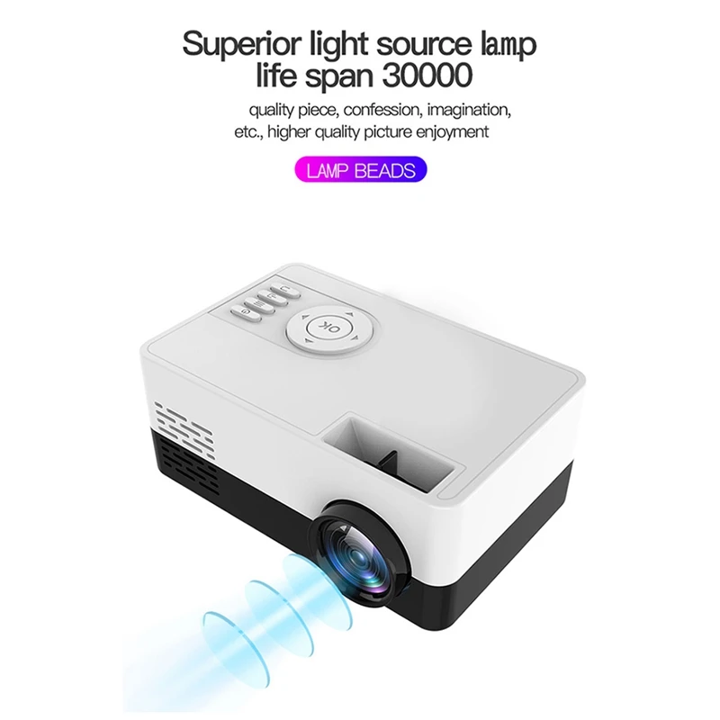 J15  LED ̴    ̴ , Ȩ þͿ , 480x360 ȼ, 1080P  USB EU ÷