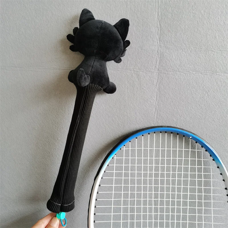 Cat Badminton Racket Handle Cover Plush Doll Grip Protectors Handcraft Gift