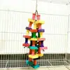 1pcs Parrot Chewing Toy Bird Parrot Blocks Knots Tearing Toy Bird Cage Bite Toy For African Grey Macaws Cockatoos 2