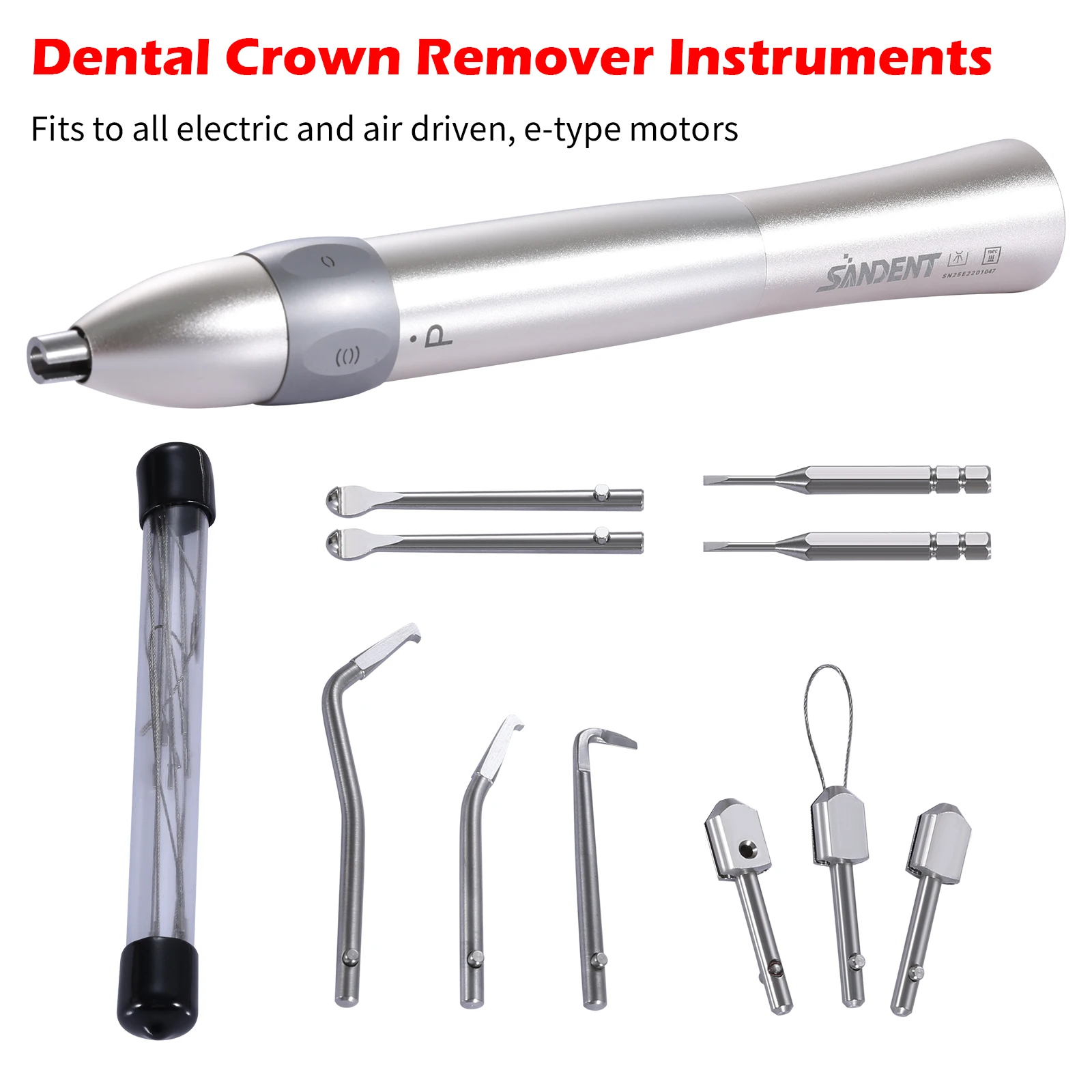 SANDENT Dental Automatic Crown and Bridges Removal Tool Fit Dental Motor Dental & Chair Electric Air Motor