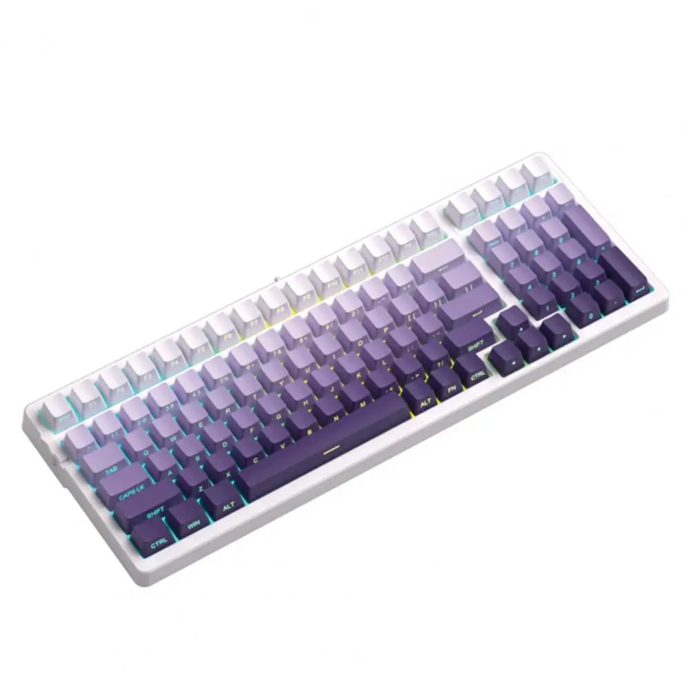 

Keyboard Keycap Set Lavender-purple Pbt Keyboard Key Caps Set 108 Waterproof Fashionable Computer Replacement Keycap Accessories