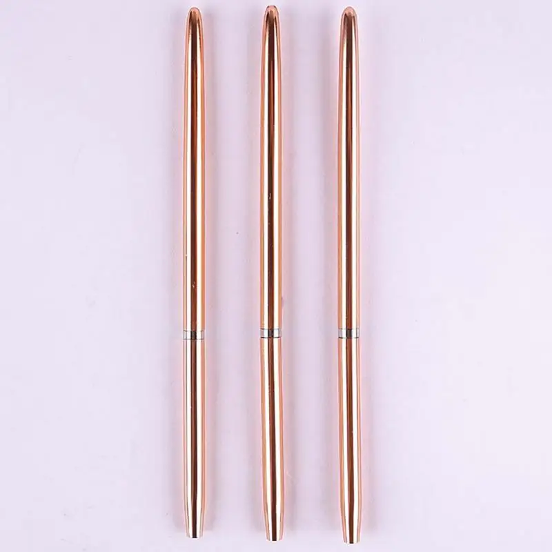 Rose Gold Nail Art UV Gel Liner Painting Brushes Drawing Flower Striping Design Manicure Tools Kits 7/9/11mm 5