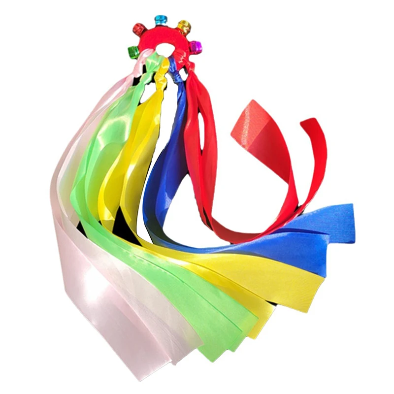 1Pcs kinder Handgelenk Band Team Sport Pompom Cheerleading Big Match Pom Club Dance Requisiten Elastische Armband Mit elastische Seil – Detail 5