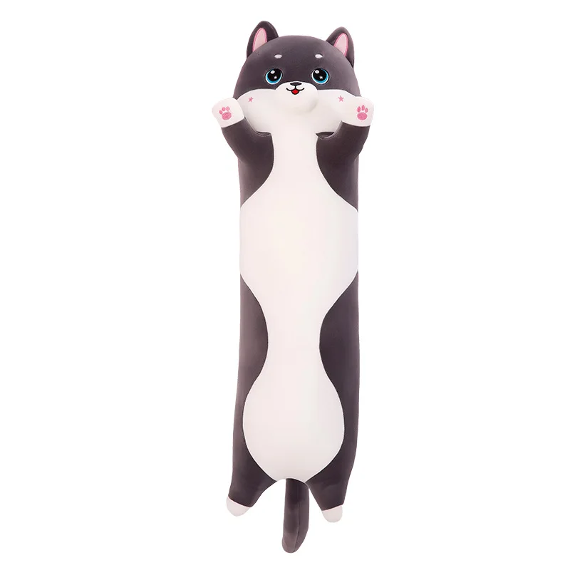 Lovely Husky Side Sleeping Body Pillow 50-130cm Bed Sofa Home Decorative Long Pillow Children Adult Birthday Present Cute Gift 6