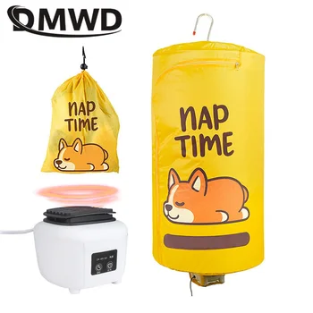 Folding Time Dryer Portable Clothes Dryer Cyclic Heating Stainless Steel Hangers Overheat Protection Fireproof 1