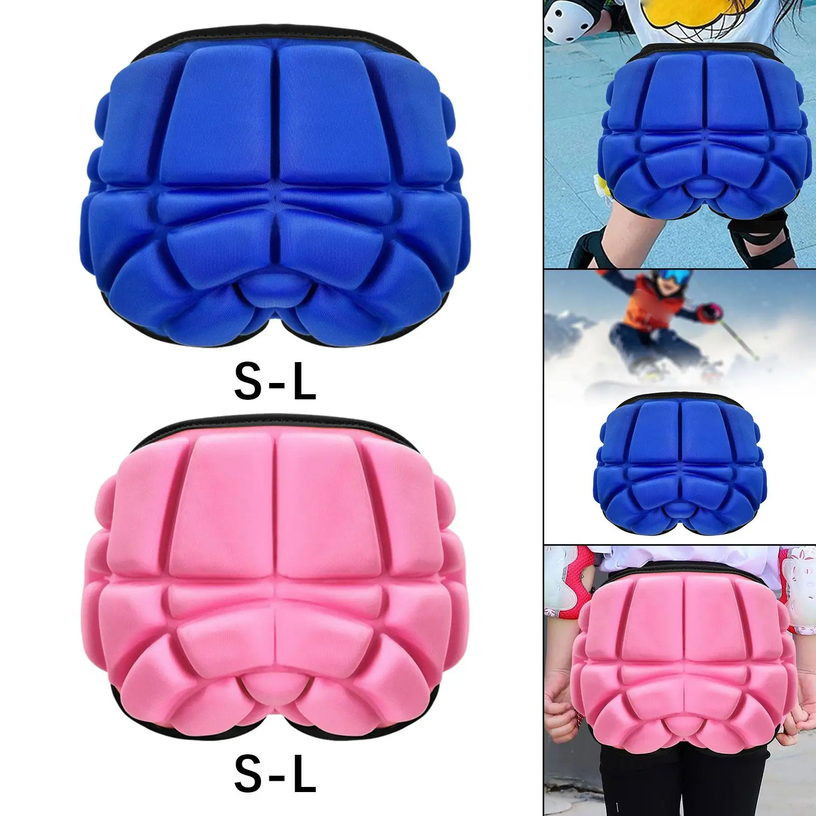 Snowboarding Hip Pads Soft Tailbone Protection for Skateboarding Ski Skating