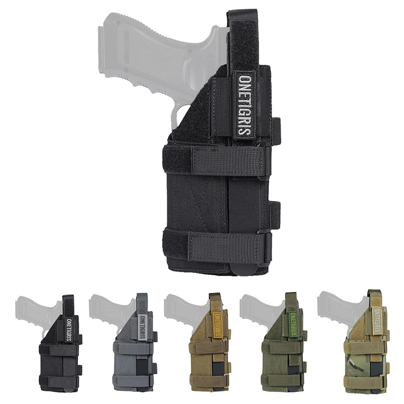

ONETIGRIS Tactical Gun Holster Molle Modular Belt Pistol Holster Nylon For Right Handed Shooters Glock 17 19 22 23 31 32 34 35