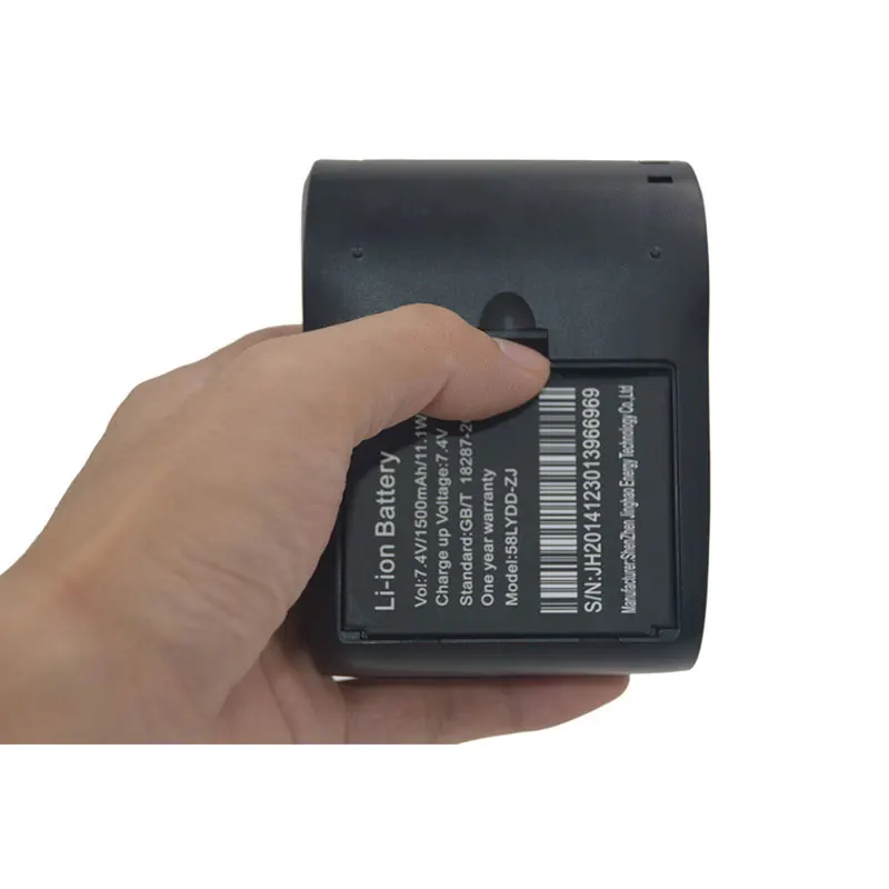 Bateria de Lítio 1500mah para Mini Impressora Portátil 5801 5802 5805 5807 Pos Bateria Móvel sem Fio da Impressora do Recibo de Bluetooth - Imagem 4