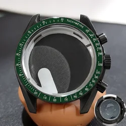 Orologio Cronografo con Fase Lunare - Cassa in Acciaio Inossidabile 39,7MM con Retro a Motivo Lunare