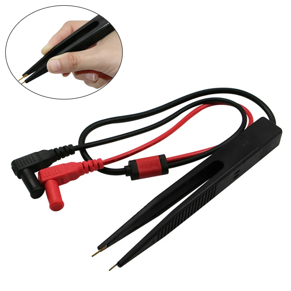 

LCR Digital Multimeter Probe Tweezers SMD Inductor Test Leads Clip Needle Tip Meter Cable for Resistor Capacitor Test Pen Tools