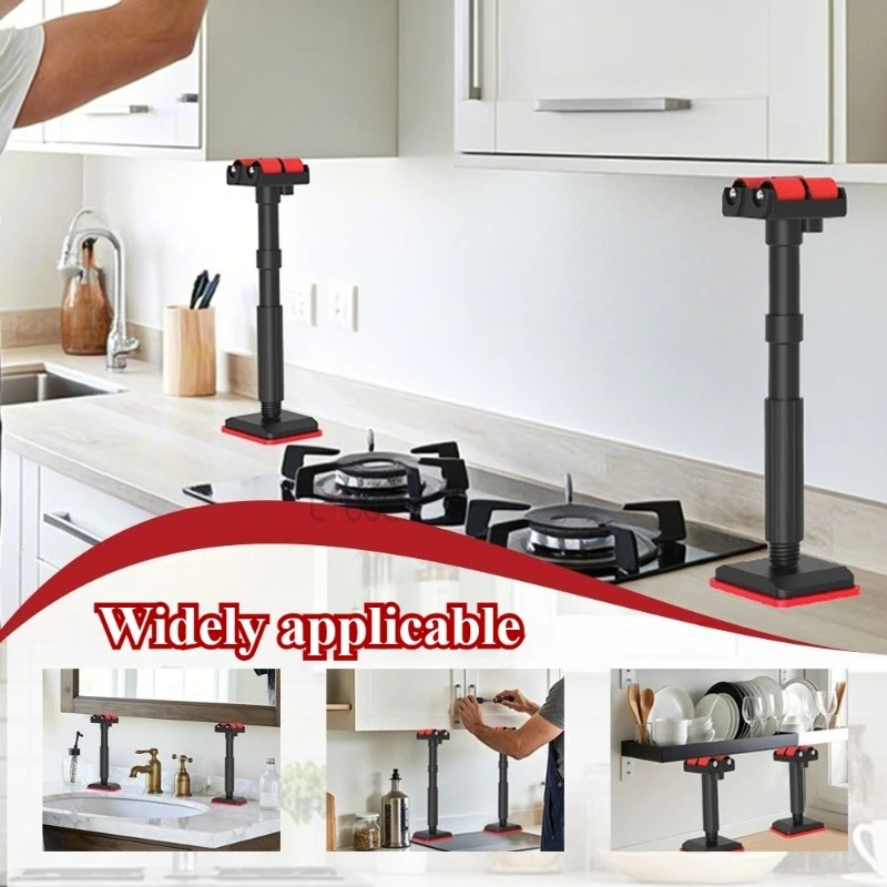 Menkxi 8 Pcs 3rd Hand Tool Adjustable Support Pole 45-114 Inch Hand Lifting Jack Tool Support System Steel Telescoping Support Rod For Jack Cargo Bars Drywall Cabinet Lift Jacks For Installing Cabinet