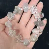 AAAA+++ Natural Herkimer Diamond Quartz Beaded Bracelet, Birthstone Bracelet,Gemstone ,Anniversary Gift 2