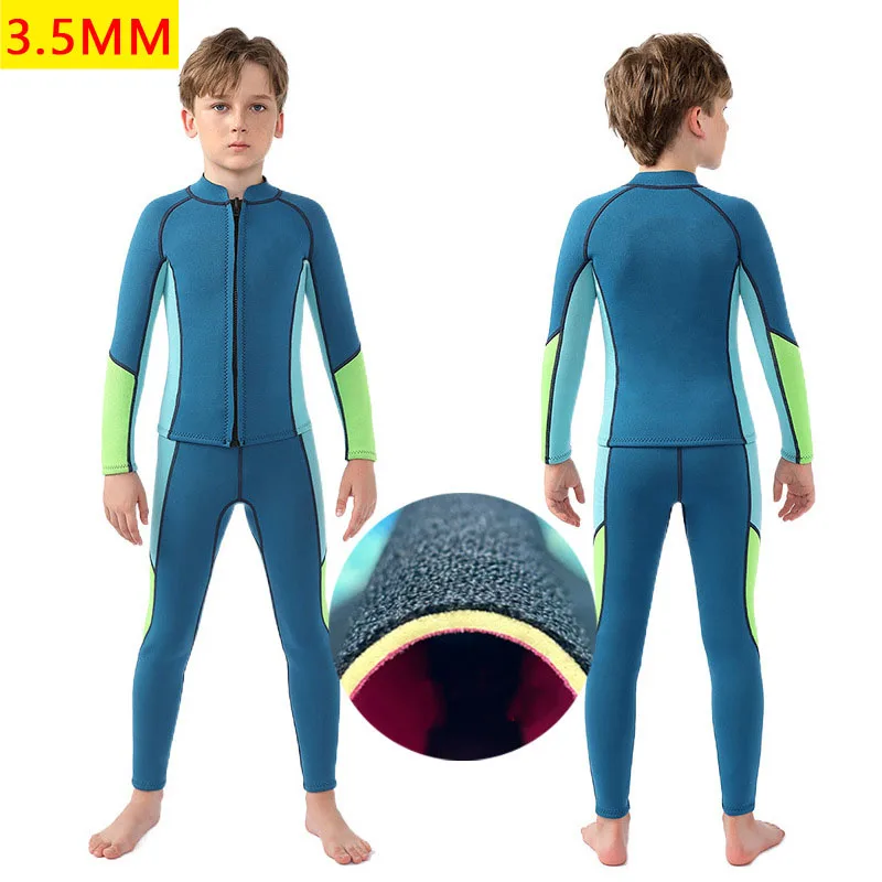 combinaison-de-plongee-en-neoprene-pour-enfants-doublure-thermique-smile-garde-au-chaud-garcons-et-filles-trempes-natation-d'hiver-surf-enfants-trempes-35mm