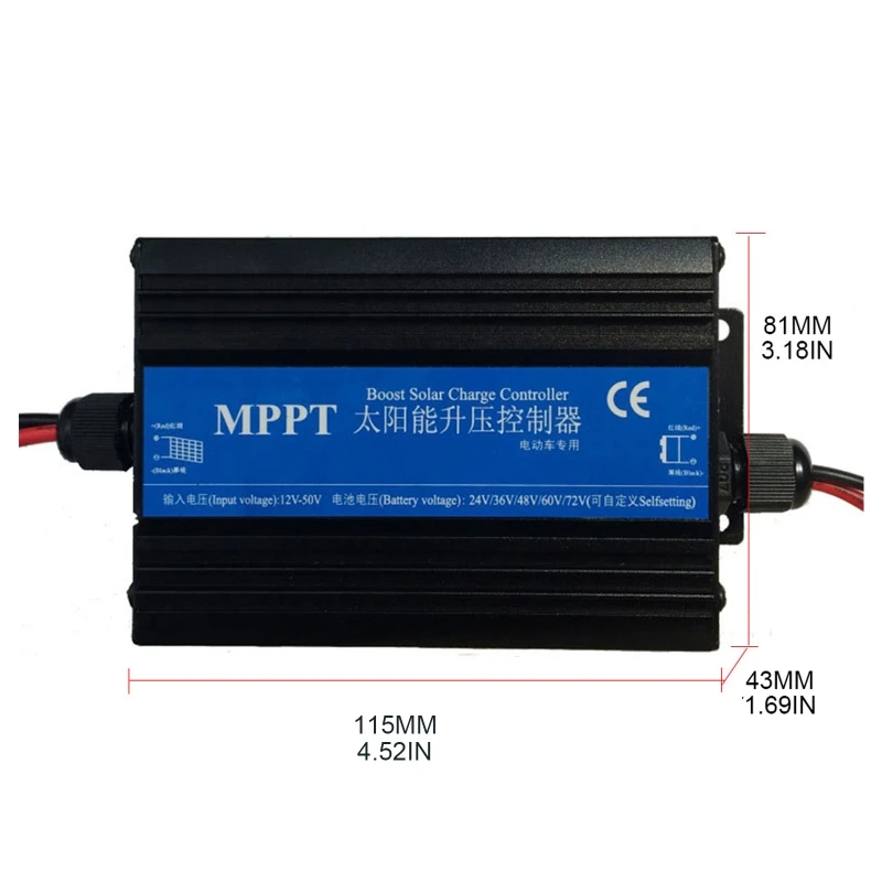 Mppt Solar laderegler Autobatterie Ladespannung regler mit Überladung für  Schutz funktion 24/36/48/60/72V