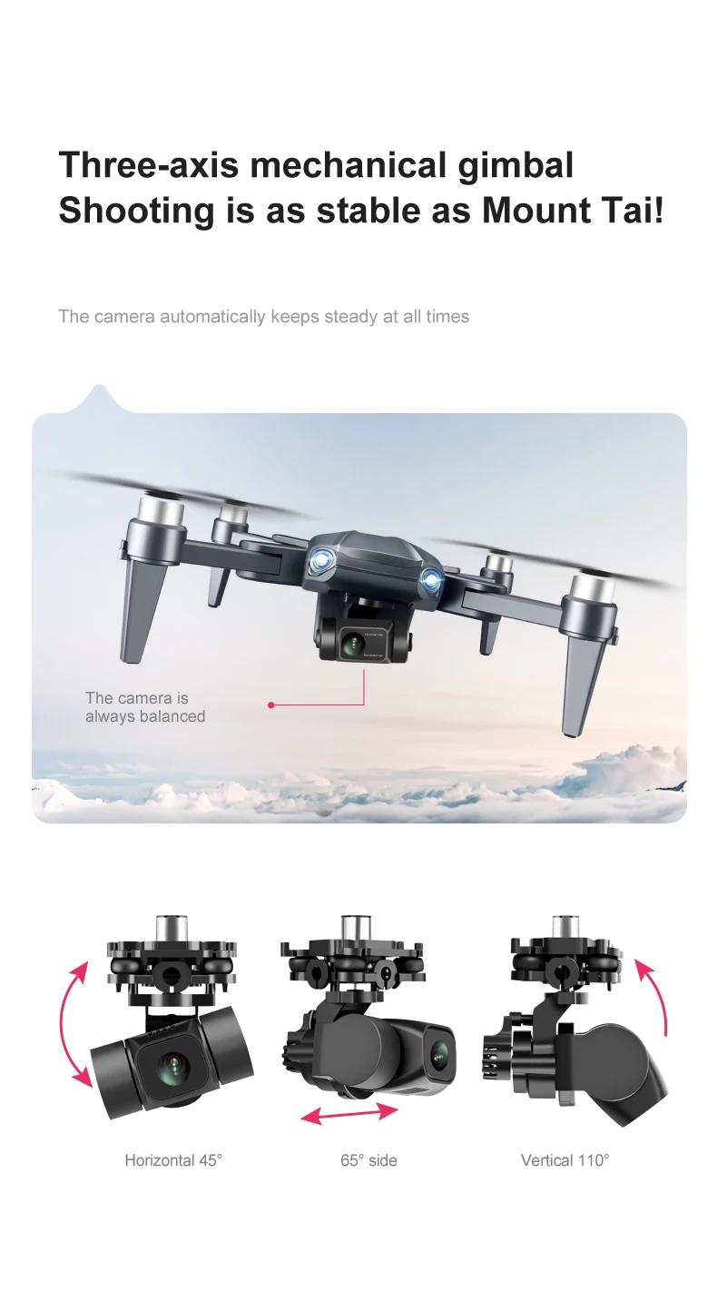 2022 New RG106 Drone 8k Dual Camera Profesional GPS Drones With 3 Axis Brushless Rc Helicopter 5G WiFi Fpv Drones Quadcopter Toy mini rc helicopter