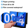 2/4/6-Digital Portable Table Top Flip Scoreboard Basketball Soccer Badminton Volleyball Coaches Sports Competition Score Keeper 3