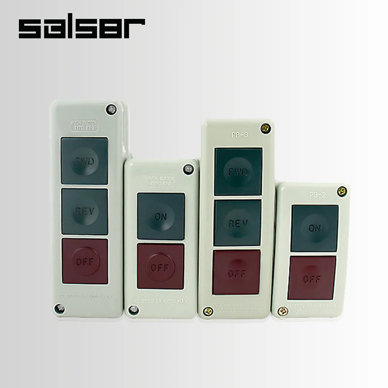 Push Button Control Switch Box 2P/3P Two/Three Position AC250V 3A 5A ON