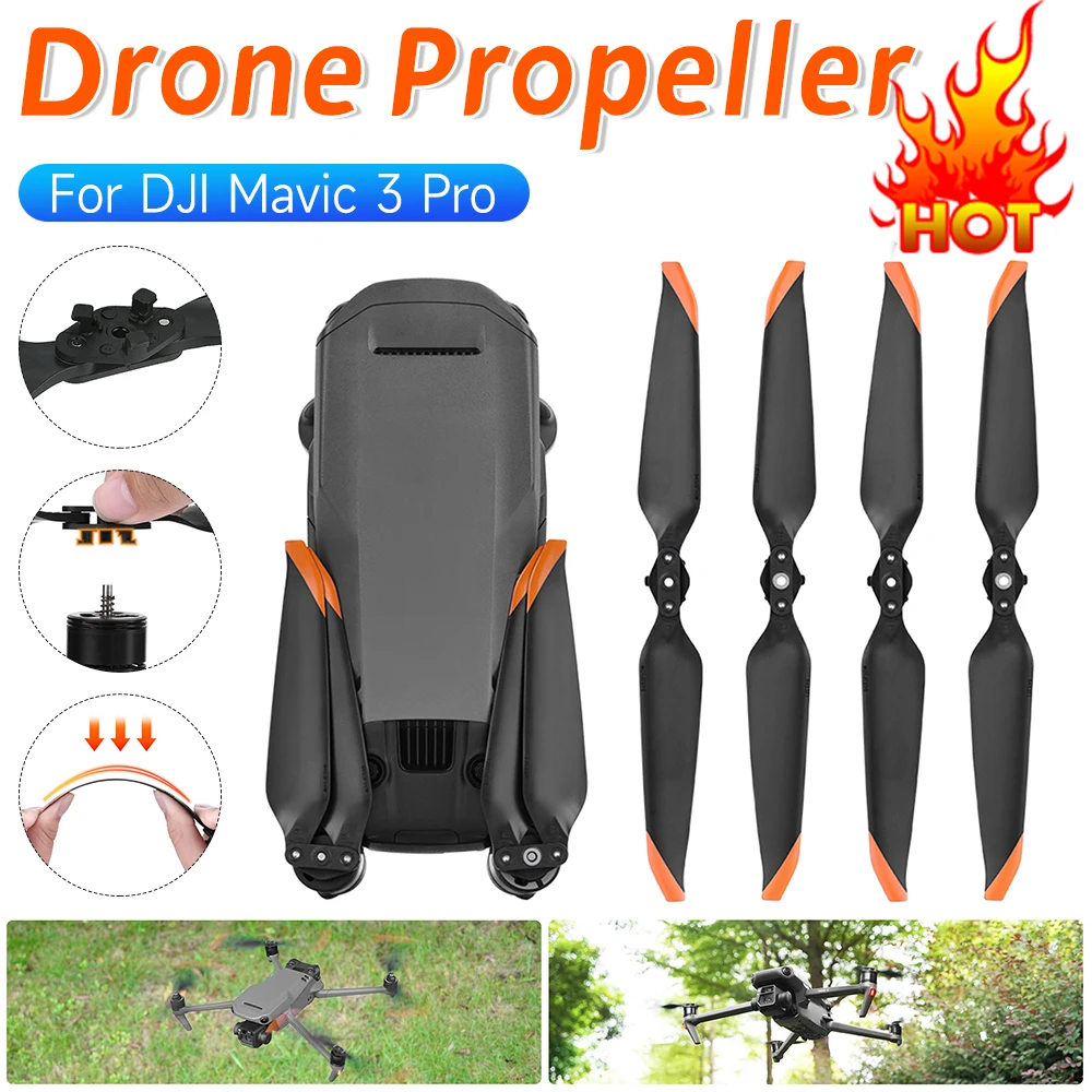 DJI Mavic 3 Pro 프로펠러용 2쌍 9453T 드론 프로펠러 경량 스크류 윙 드론 프로펠러 교체 액세서리