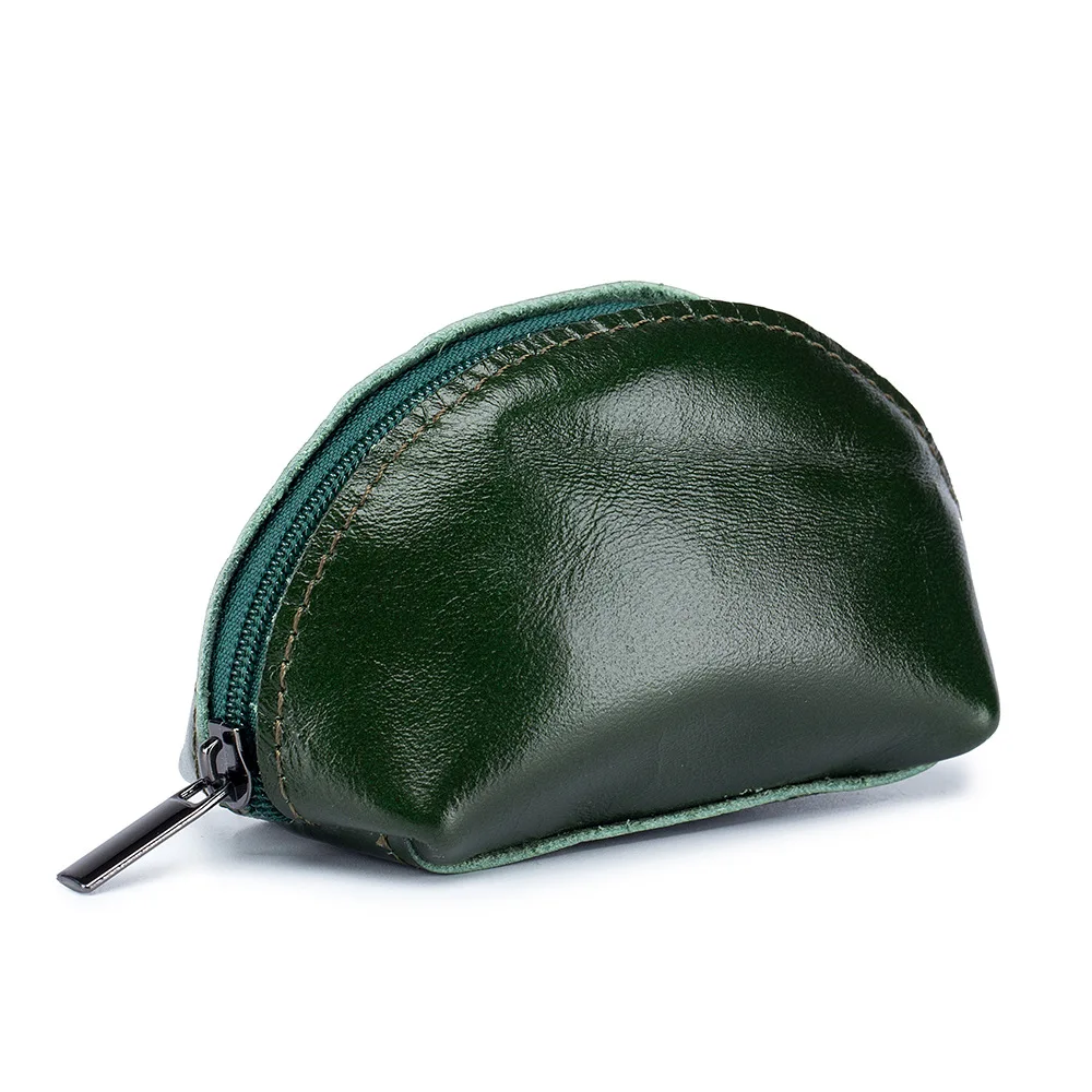 Genuine Leather Mini Coin Purse Female Cowhide Wallets Lady Small Coin Pocket Card Holder Mini Money Bag Portable Clutch