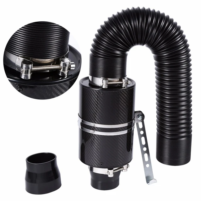 Universal Car 3 Inch Carbon Fibre Cold Air Filter Kit