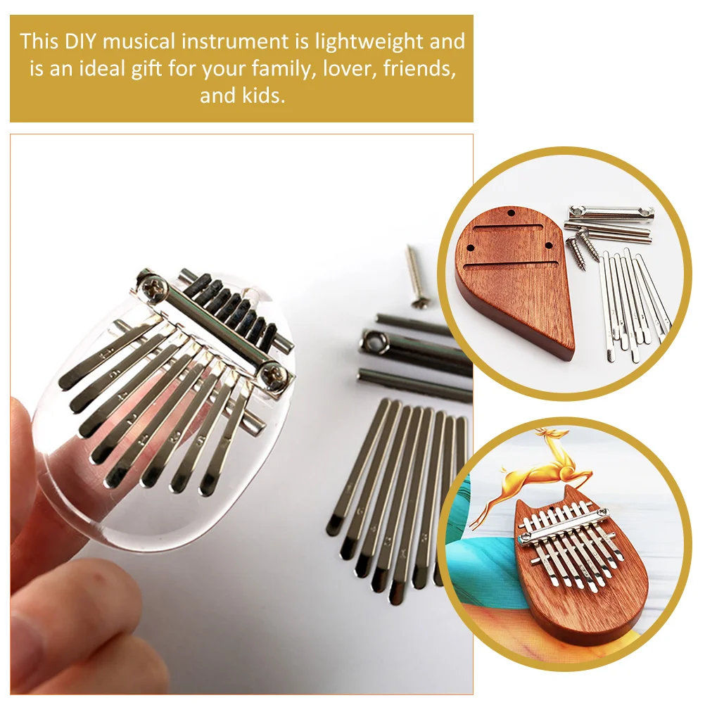2 Sets Portable Thumb Piano Mini Kalimba For Lightweight Finger Piano Diy Musical Instruments Toy Beginner Melody