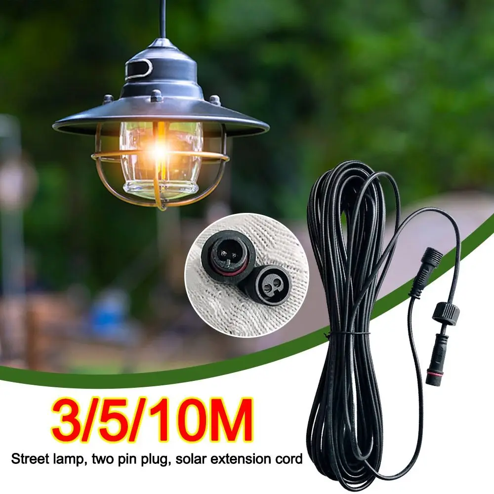 Durable Solar Cable Extension - Waterproof Power Connection Wire for Street Lights (Available in 3M/5M/10M Lengths)