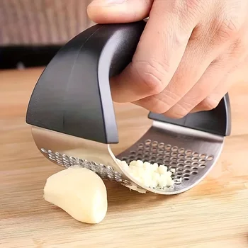 Stainless Steel Garlic Press 1