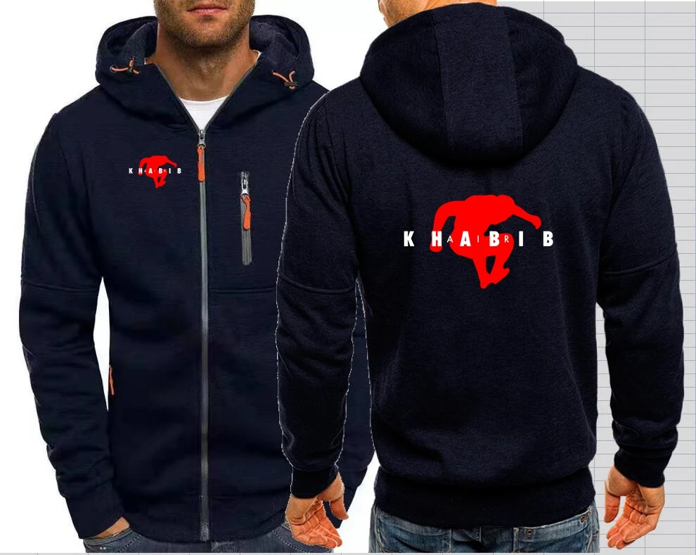 KHABIB NURMAGOMEDOV 229 BOXING Men's Jackets Hooded MMA Coats Zipper Sweatshirts Male Ufcs Jacket Clothing Outerwear