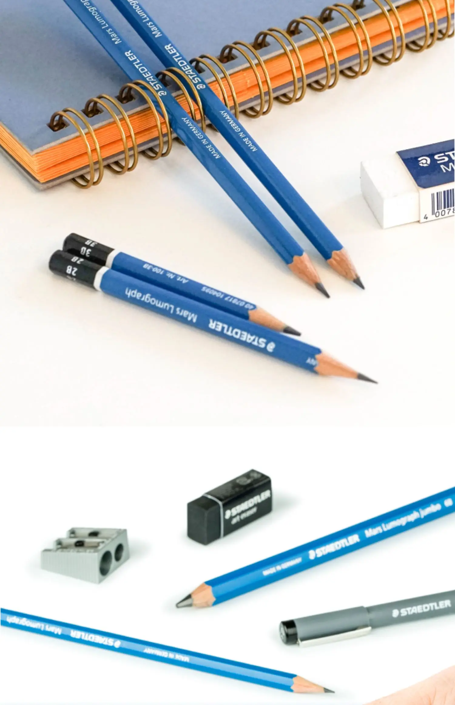 1/5 Stück Staedtler Mars Lumograph Graphit-Künstler-Skizzenstifte, bruchsichere gebundene Mine, professionelle Zeichenstifte 100 – Detail 18