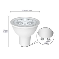 MOES Tuya ZigBee GU10 WIFI Smart LED Bulbs RGB C+W White Dimmable Lamps Smart Life APP Control Light Bulbs Voice Alexa/Google 6