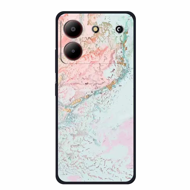 Marble TPU Soft Silicone Back Cover - Colorful Phone Case
