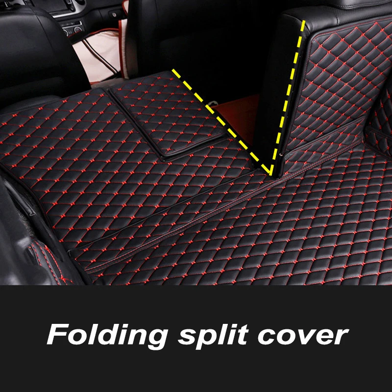 Luxus Car Mats™ – Kirschrote Luxus-Leder-Kofferraum-/Kofferraummatte