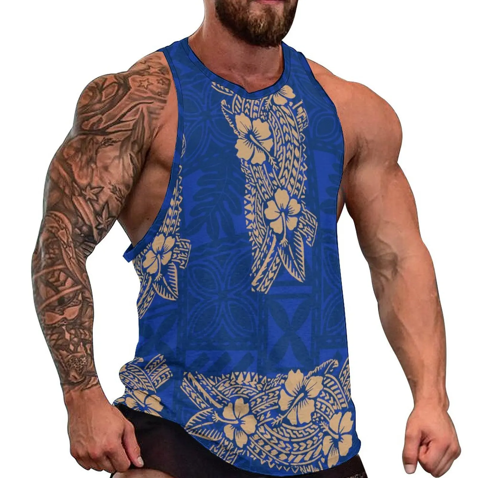 

Men Vest Custom Polynesian Retro Tribal Ethnic Design Pattern Print Hawai Fashion Men's Coat Vest