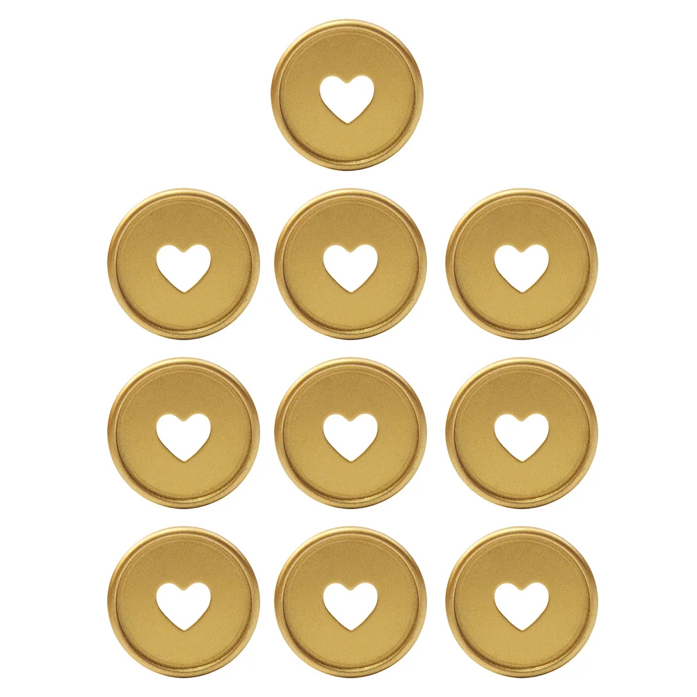 10 Pcs Mushroom Hole Binder Buckle Plastic Binding Tool Ring Disc for Planner Abs Hearts Discs Book Frosted Bound