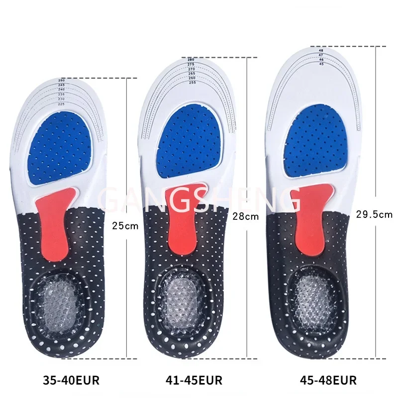 Unisex Silicone Sport Insoles Orthotic Arch Support Sport Shoe Pad Running Gel Insoles Insert Cushion for Walking,Running Hiking