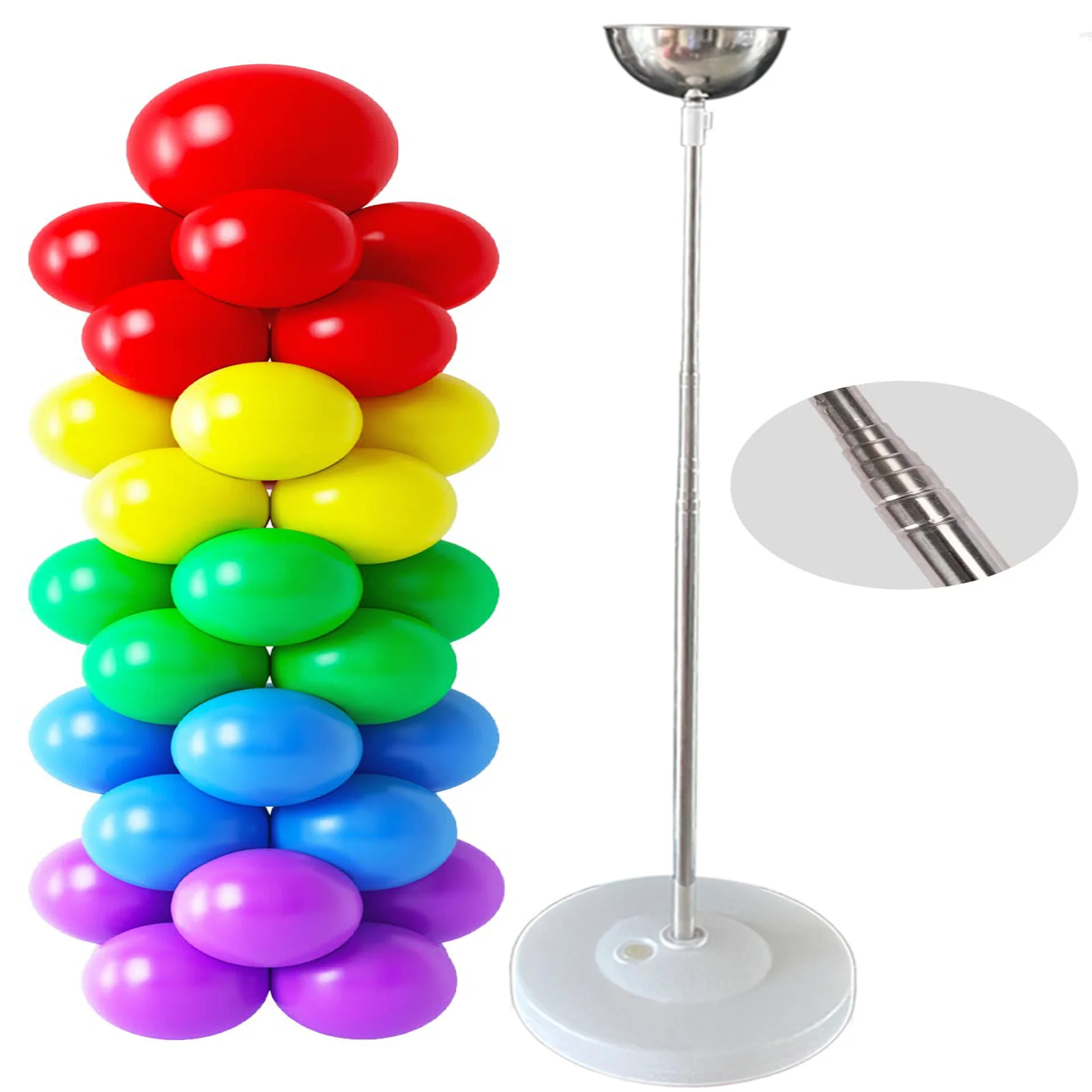 

2 Sets Balloon Stand Kit Balloon Sticks with Base for Table Birthday Baby Shower Graduation Wedding Party Decorations
