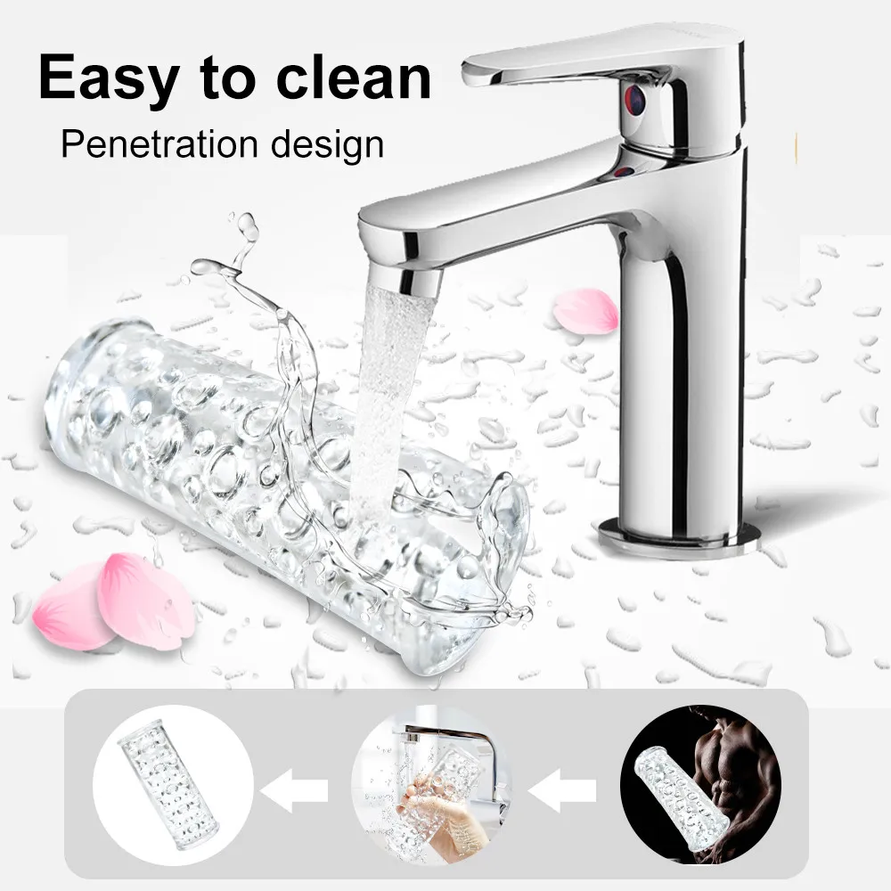 usable Male Masturbator Sex Soft Silicone Realistic for Men Masturbatings hine Erot_voghion.com