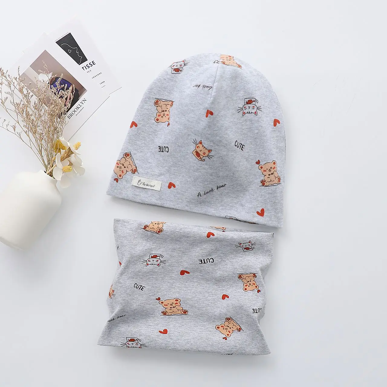 cat bear gray